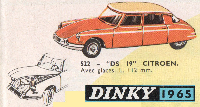 <a href='../files/catalogue/Dinky France/522/1965522.jpg' target='dimg'>Dinky France 1965 522  Citroen DS19</a>